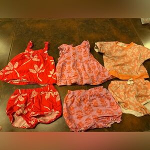 Set if 3 Carter's Girls Baby Outfits. 18 months